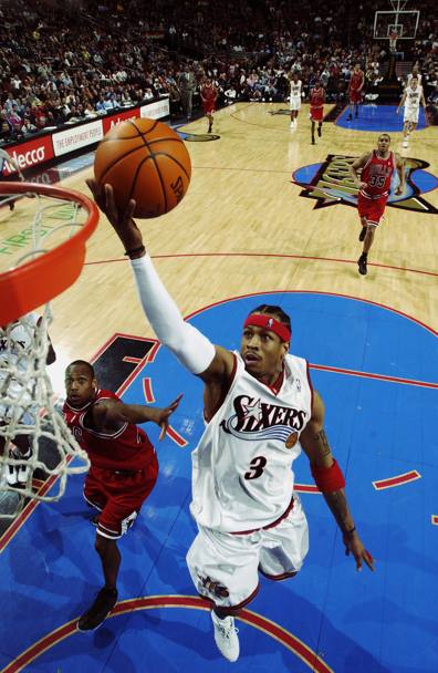 Contro i Chicago Bulls nel febbraio 2003 (Nba/Getty Images)